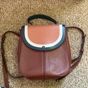 Kate Spade color block backpack bag